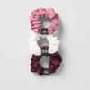 Confezione da 3 mini elastici per capelli Fresh - Borgogna/Rosa selvatica/Avorio