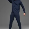 Conquer 1/4 Zip Reform maniche lunghe - Blu navy