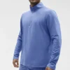 Conquer 1/4 Zip Reform maniche lunghe - Blu Provenza