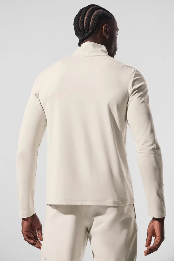 Conquer 1/4 Zip Reform maniche lunghe - Bone