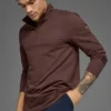 Conquer 1/4 Zip Reform maniche lunghe - Brownstone