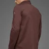 Conquer 1/4 Zip Reform maniche lunghe - Brownstone