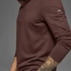 Conquer 1/4 Zip Reform maniche lunghe - Brownstone