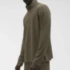 Conquer 1/4 Zip Reform maniche lunghe - Verde oliva