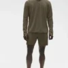 Conquer 1/4 Zip Reform maniche lunghe - Verde oliva