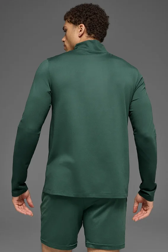 Conquer 1/4 Zip Reform maniche lunghe - Verde trifoglio