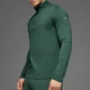 Conquer 1/4 Zip Reform maniche lunghe - Verde trifoglio