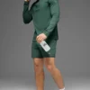 Conquer 1/4 Zip Reform maniche lunghe - Verde trifoglio