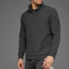 Conquer Max con collo alto e zip integrale - Antracite