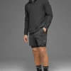 Conquer Max con collo alto e zip integrale - Antracite