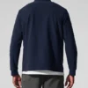 Conquer Max con collo alto e zip integrale - Blu navy