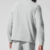 Conquer Max con collo alto e zip integrale - Grigio melange atletico