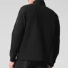 Conquer Max con collo alto e zip integrale - Nero