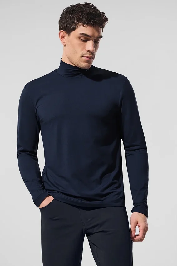 Conquer Reform a collo alto e maniche lunghe - Blu navy