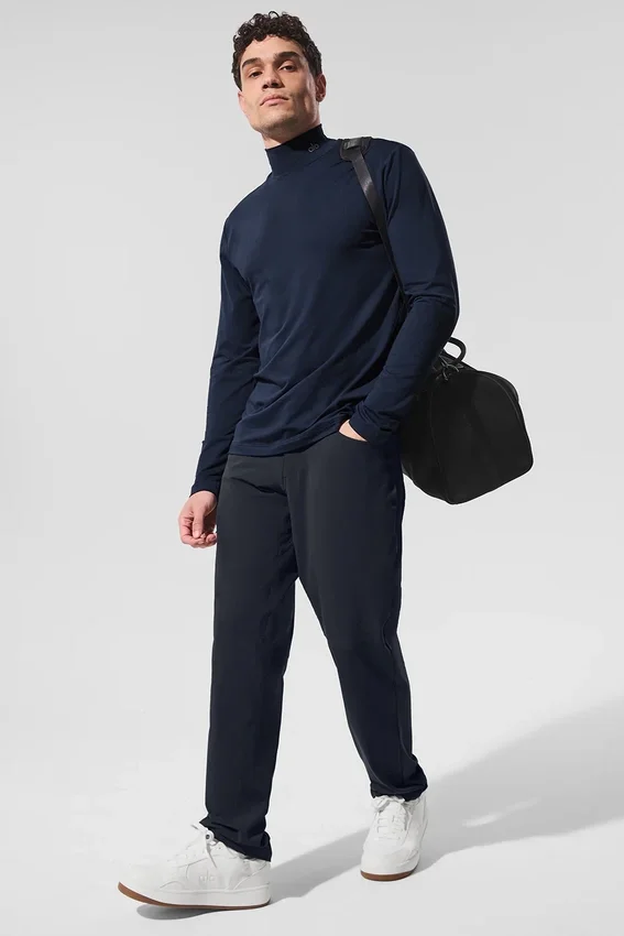 Conquer Reform a collo alto e maniche lunghe - Blu navy