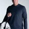 Conquer Reform a maniche lunghe con cappuccio - Blu navy