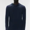 Conquer Reform a maniche lunghe con cappuccio - Blu navy