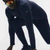 Conquer Reform a maniche lunghe con cappuccio - Blu navy