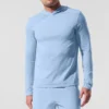 Conquer Reform a maniche lunghe con cappuccio - Seashell Blue