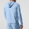 Conquer Reform a maniche lunghe con cappuccio - Seashell Blue