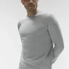 Conquer Reform Maglia a maniche lunghe con collo rotondo - Grigio melange atletico