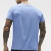 Conquer Reform, maglietta a maniche corte con collo rotondo - Blu Provenza melange
