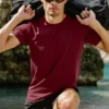 Conquer Reform, maglietta a maniche corte con collo rotondo - Garnet