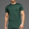 Conquer Reform, pantaloncini a maniche corte con collo rotondo - Clover Green