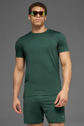 Conquer Reform, pantaloncini a maniche corte con collo rotondo - Clover Green