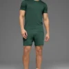 Conquer Reform, pantaloncini a maniche corte con collo rotondo - Clover Green