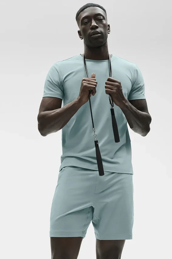 Conquer Reform, pantaloncini a maniche corte con collo rotondo - Desert Sage