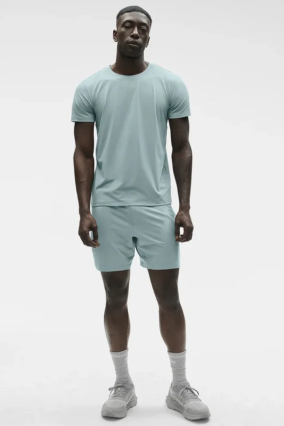 Conquer Reform, pantaloncini a maniche corte con collo rotondo - Desert Sage