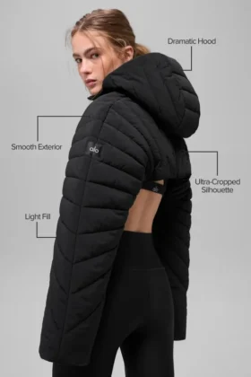 Copri spalle trapuntato Starlight – Nero