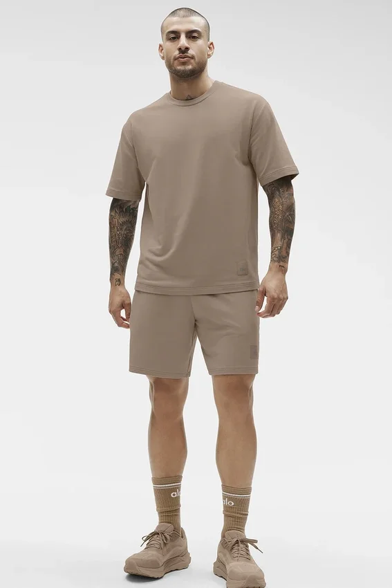 Double Take pantaloncini maniche corte - Gravel