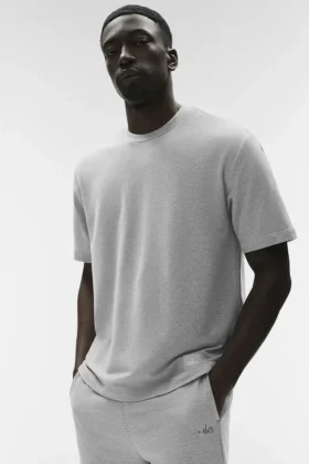 Double Take pantaloncini maniche corte - Grigio melange atletico