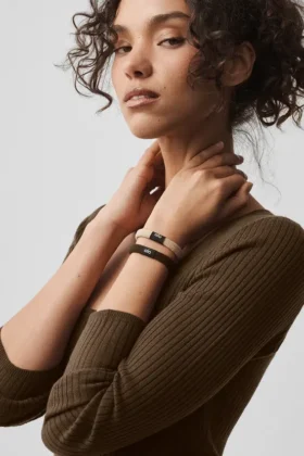 Elastici per capelli Untangled (confezione da 6) – Beige/Espresso
