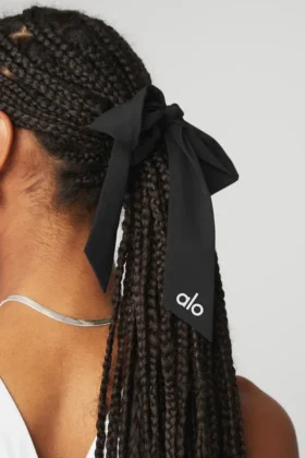 Elastico per capelli Love Knots – Nero