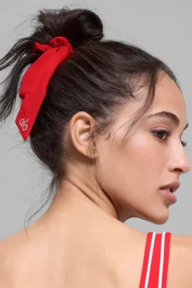 Elastico per capelli Love Knots – Rosso brillante
