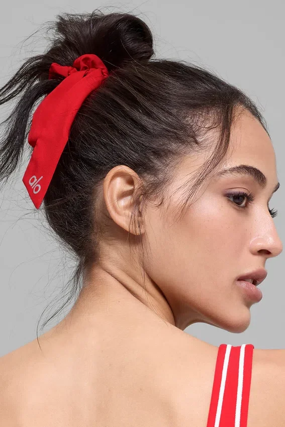 Elastico per capelli Love Knots - Rosso brillante