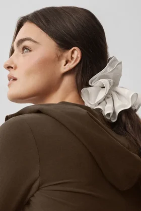 Elastico per capelli oversize "Sweet Nothing" in rete - Avorio
