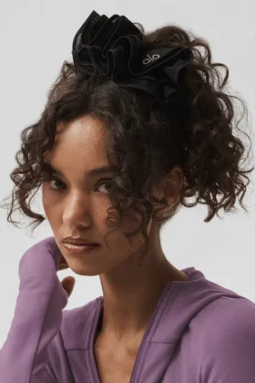 Elastico per capelli oversize Sweet Nothing in rete - Nero