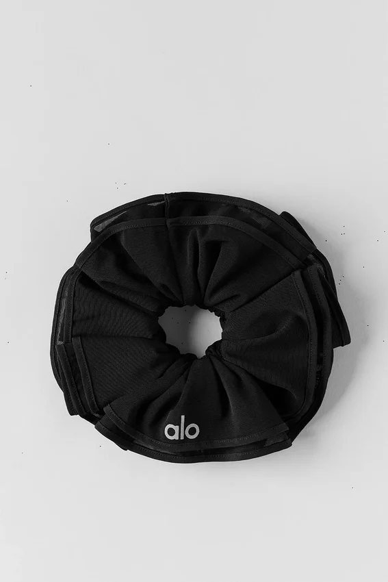 Elastico per capelli oversize Sweet Nothing in rete - Nero