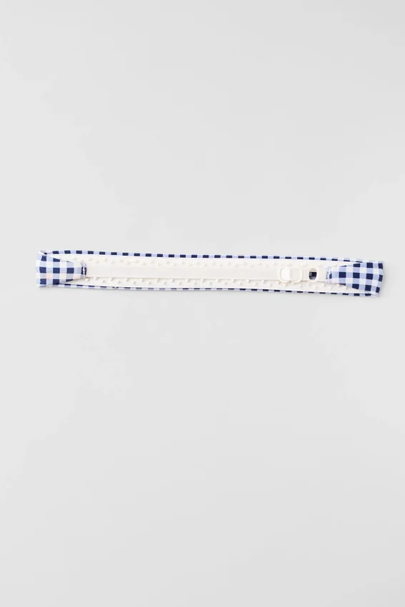 Fasce per capelli Airlift So Smooth Gingham - Gingham blu navy