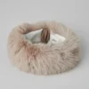 Fasce per capelli Wintersun in pelliccia sintetica opulenta - Oat