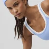 Fascia antisudore Glow (confezione da 2) - Blu Provenza chiaro/Bianco