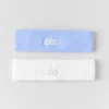 Fascia antisudore Glow (confezione da 2) - Blu Provenza chiaro/Bianco