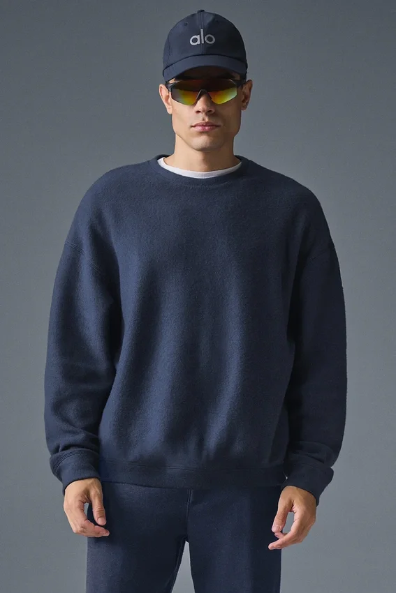 Felpa a girocollo Triumph Restore - Blu navy