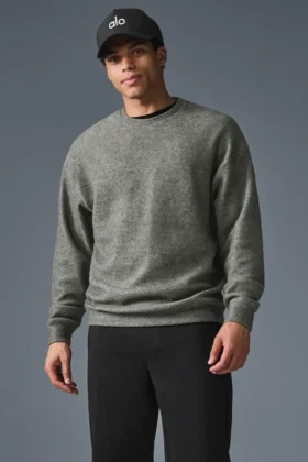 Felpa a girocollo Triumph Restore - Grigio triblend