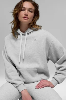 Felpa con cappuccio Accolade - Grigio melange sportivo