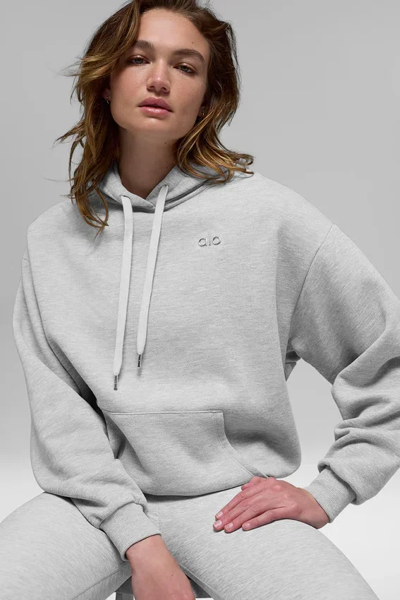 Felpa con cappuccio Accolade - Grigio melange sportivo